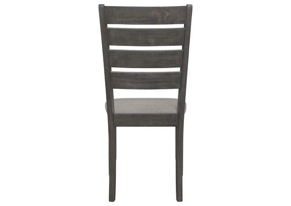 102722GRY Dalila Wood Dining Side Chair Dark Grey (Set of 2)
