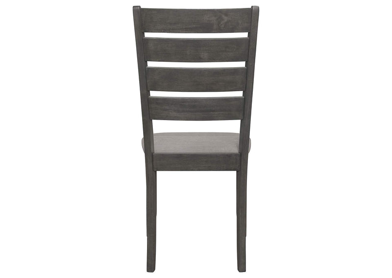 102722GRY Dalila Wood Dining Side Chair Dark Grey (Set of 2)