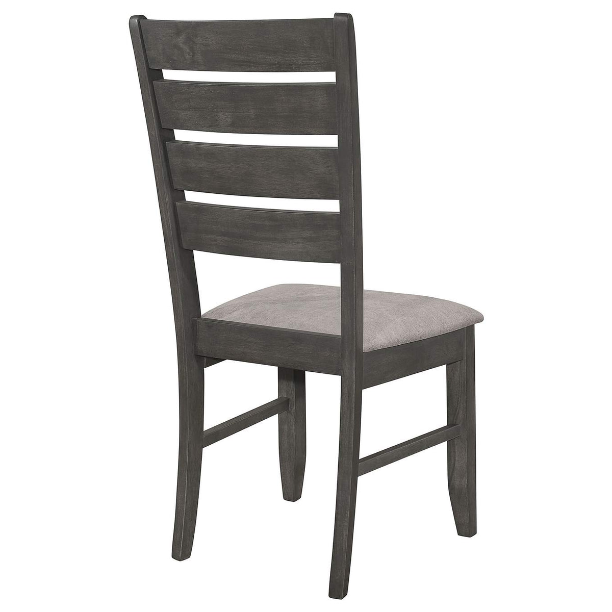 102722GRY Dalila Wood Dining Side Chair Dark Grey (Set of 2)
