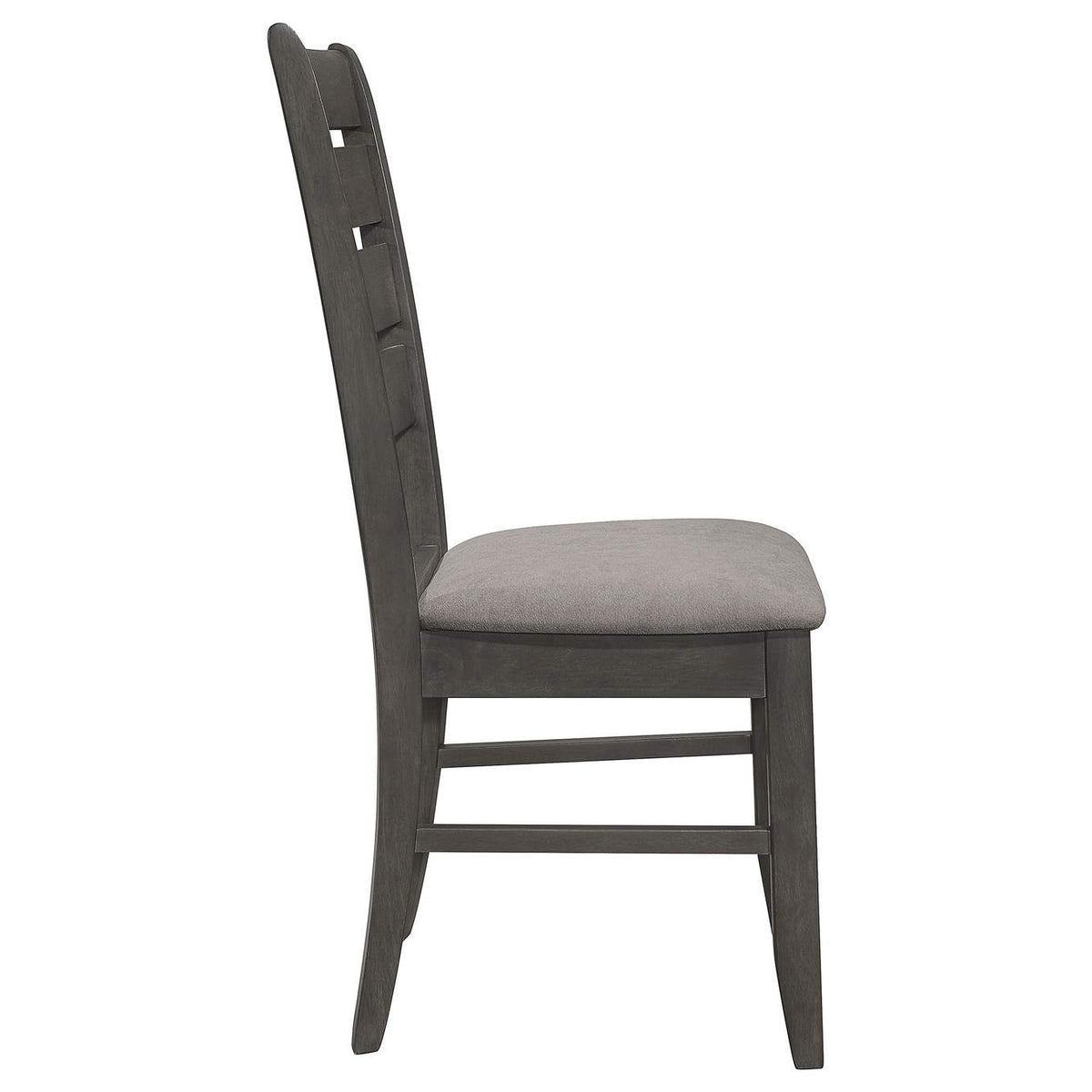 102722GRY Dalila Wood Dining Side Chair Dark Grey (Set of 2)
