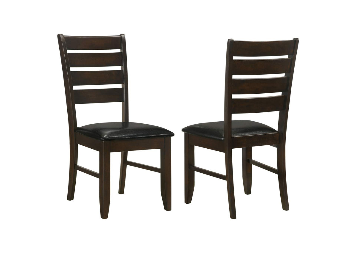 102722 Dalila Wood Dining Side Chair Cappuccino (Set of 2)