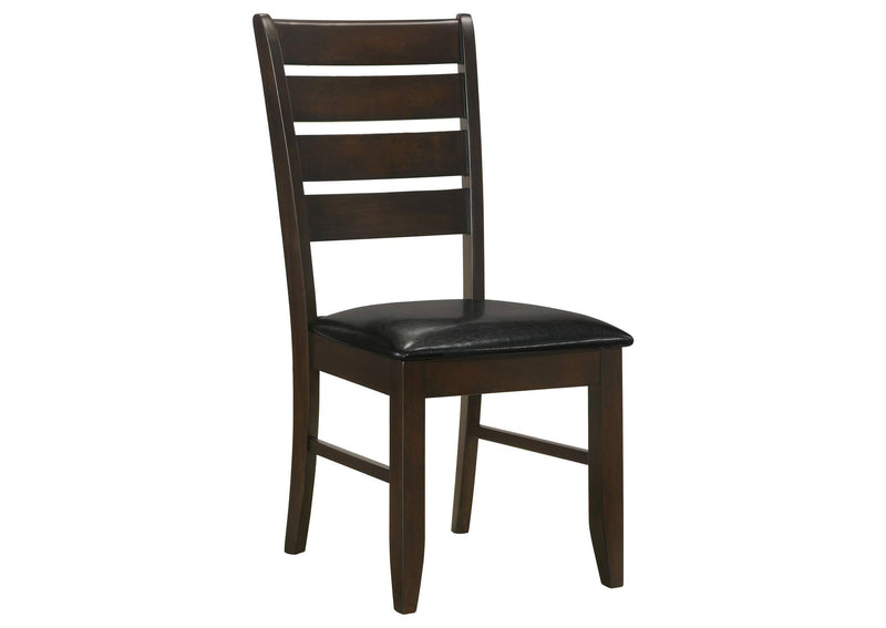 102722 Dalila Wood Dining Side Chair Cappuccino (Set of 2)