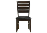 102722 Dalila Wood Dining Side Chair Cappuccino (Set of 2)