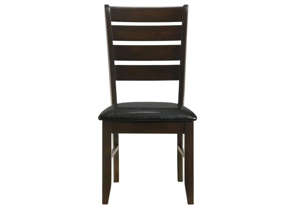 102722 Dalila Wood Dining Side Chair Cappuccino (Set of 2)