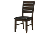 102722 Dalila Wood Dining Side Chair Cappuccino (Set of 2)