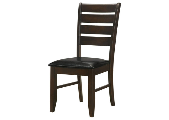 102722 Dalila Wood Dining Side Chair Cappuccino (Set of 2)
