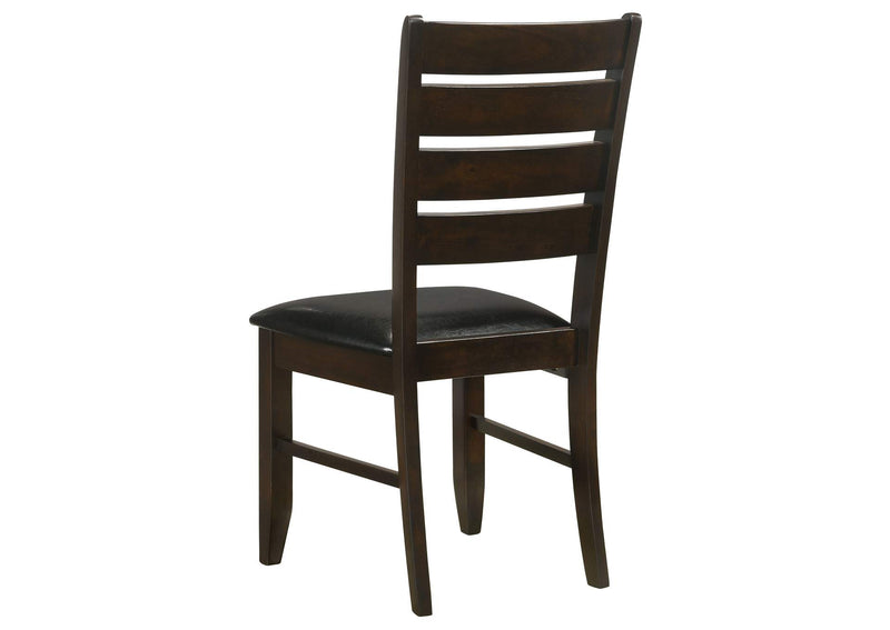 102722 Dalila Wood Dining Side Chair Cappuccino (Set of 2)