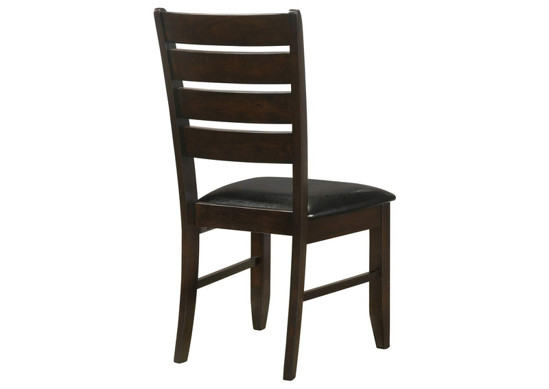 102722 Dalila Wood Dining Side Chair Cappuccino (Set of 2)
