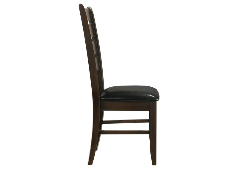 102722 Dalila Wood Dining Side Chair Cappuccino (Set of 2)
