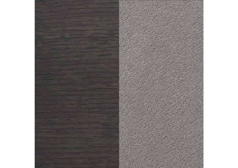 102723GRY Dalila Fabric Upholstered Wood Dining Bench Dark Grey