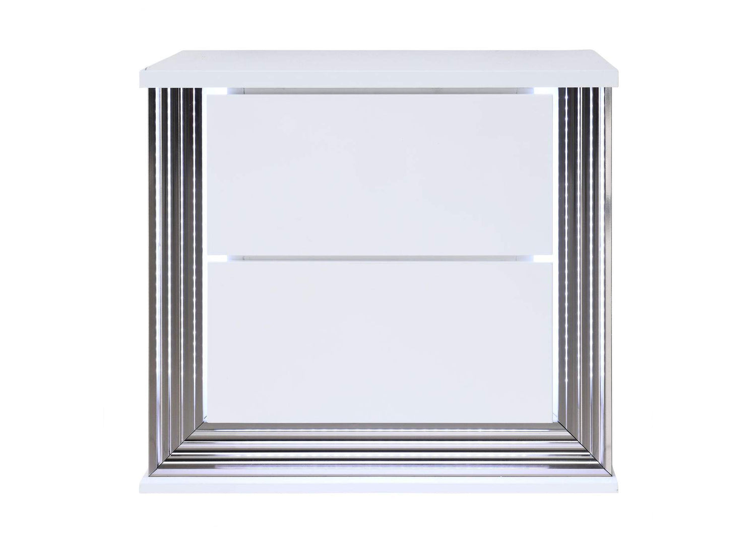 YLIME-SMOOTH_WHITE-NS_W_LED_&_USB YLIME SMOOTH WHITE NIGHTSTAND WITH LED