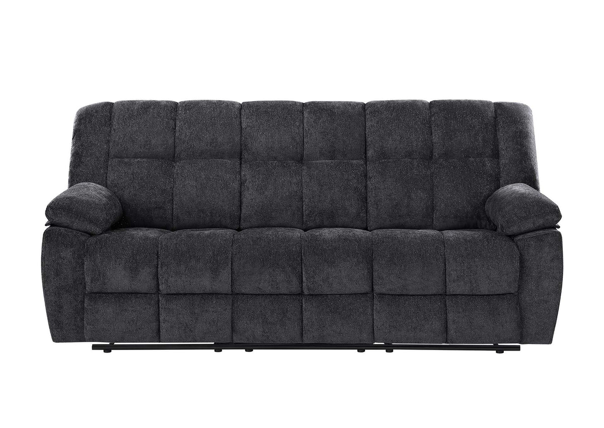 U6000-BLACK-RS-N U6000 BLACK RECLINING SOFA