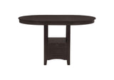 102888-S5 Lavon 5-piece Oval Counter Height Dining Set Espresso