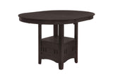 102888 Lavon Oval 60-inch Counter Height Extension Dining Table Espresso