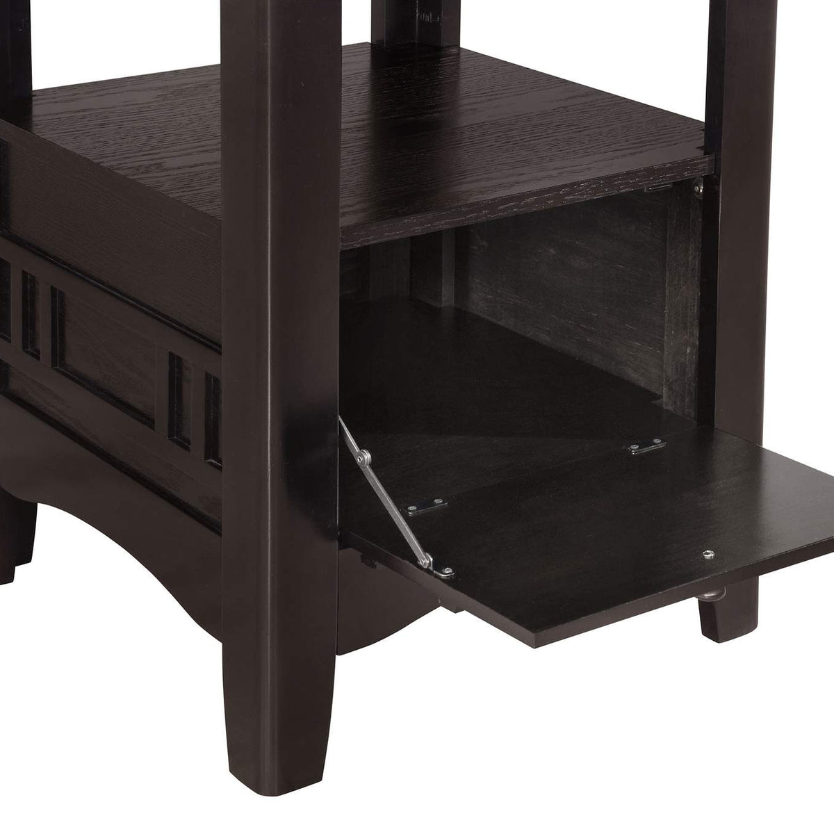 102888 Lavon Oval 60-inch Counter Height Extension Dining Table Espresso