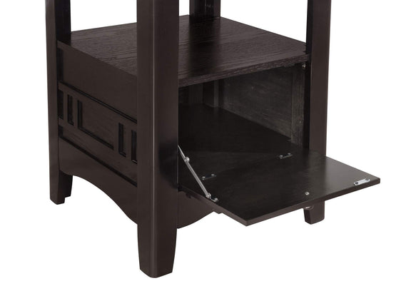 102888 Lavon Oval 60-inch Counter Height Extension Dining Table Espresso