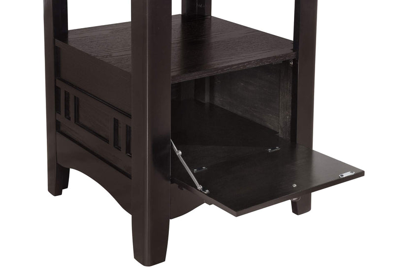 102888 Lavon Oval 60-inch Counter Height Extension Dining Table Espresso