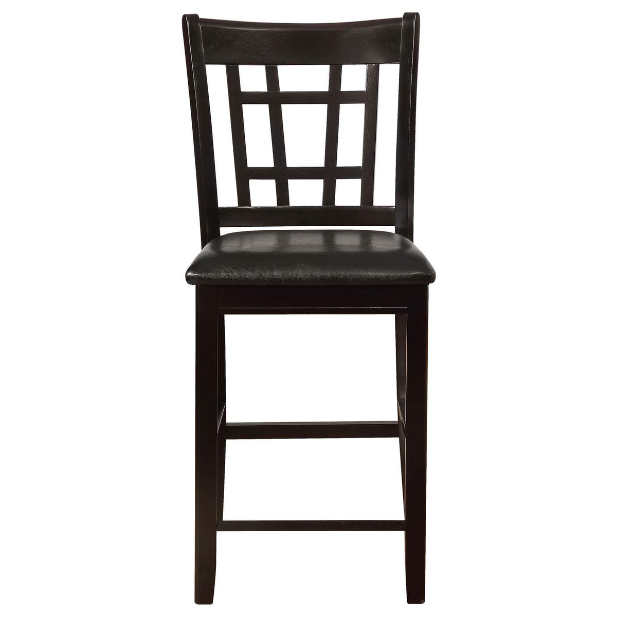 102889 Lavon Wood Counter Height Dining Chair Black and Espresso (Set of 2)
