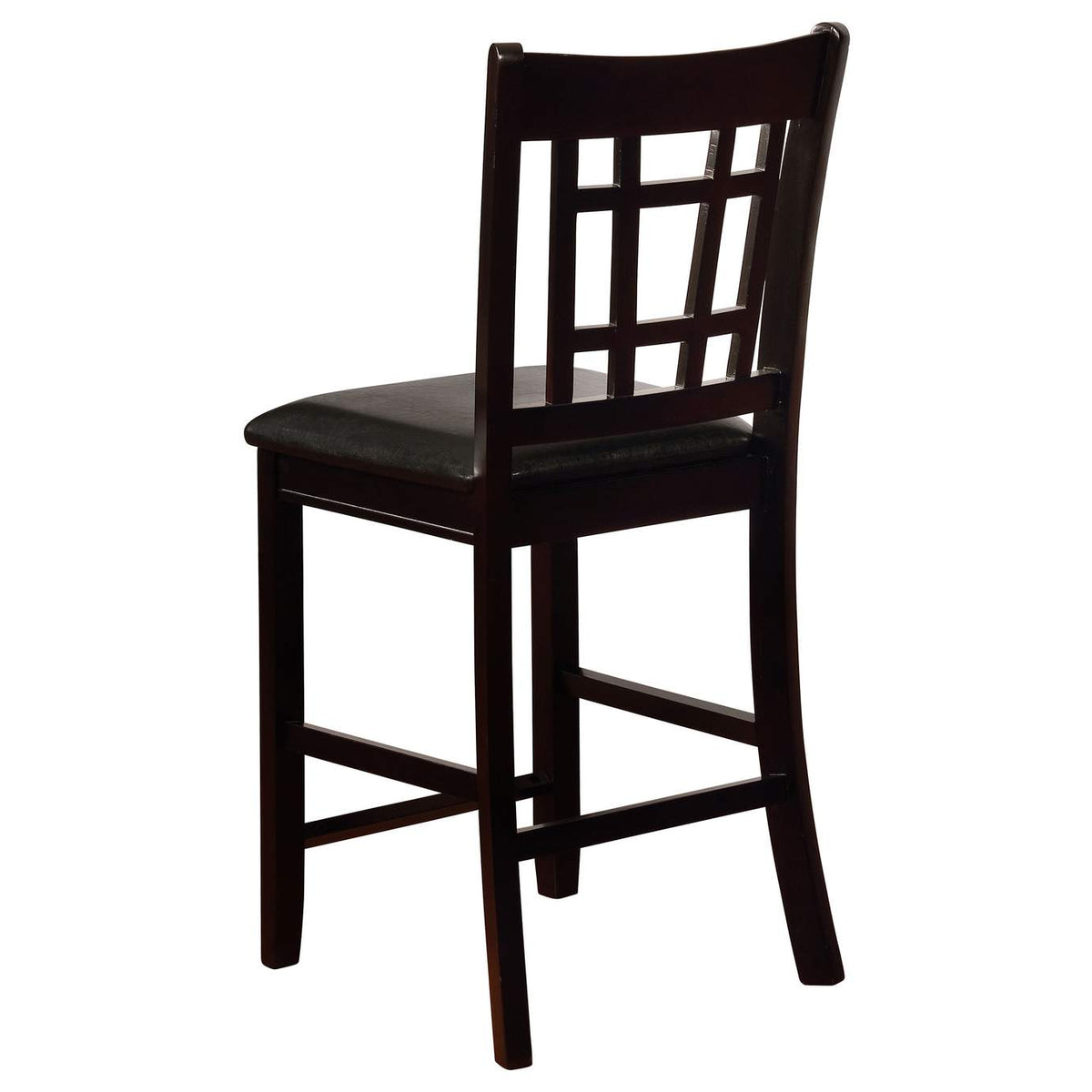 102889 Lavon Wood Counter Height Dining Chair Black and Espresso (Set of 2)