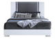YLIME-SMOOTH_WHITE-KB_W_LED-N YLIME SMOOTH WHITE KING BED WITH LED FULLY SLATTED