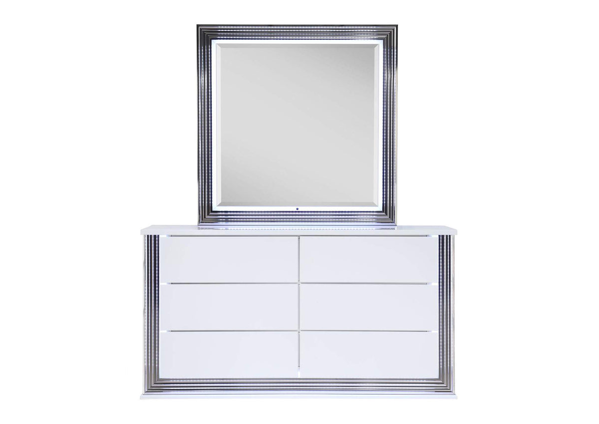 YLIME-SMOOTH_WHITE-MR_W_LED YLIME SMOOTH WHITE MIRROR WITH LED