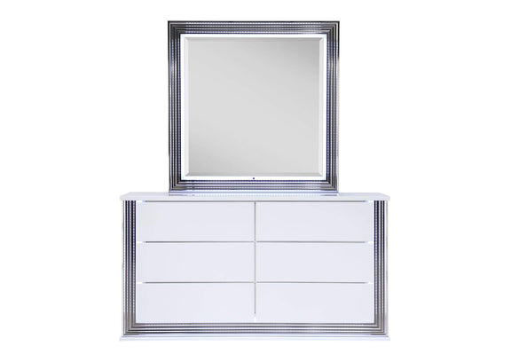 YLIME-SMOOTH_WHITE-MR_W_LED YLIME SMOOTH WHITE MIRROR WITH LED