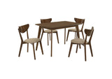 103061-S5 Kersey 5-piece Rectangular Dining Table Set Chestnut