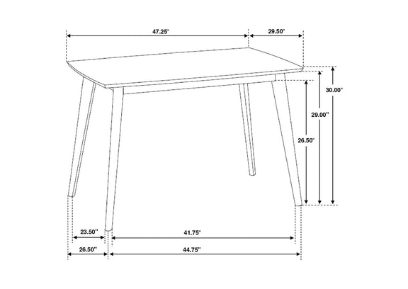 103061 Kersey Rectangular 47-inch Wood Dining Table Chestnut