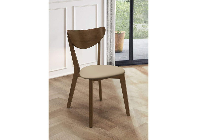 103062 Kersey Wood Dining Side Chair Chestnut (Set of 2)