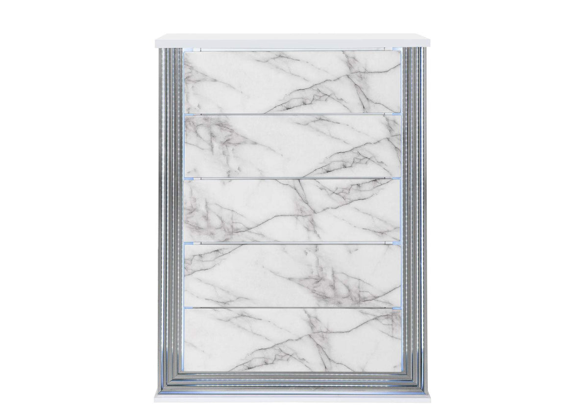 YLIME-WHITE_MARBLE-CH_W_LED YLIME WHITE MARBLE CHEST WITH LED