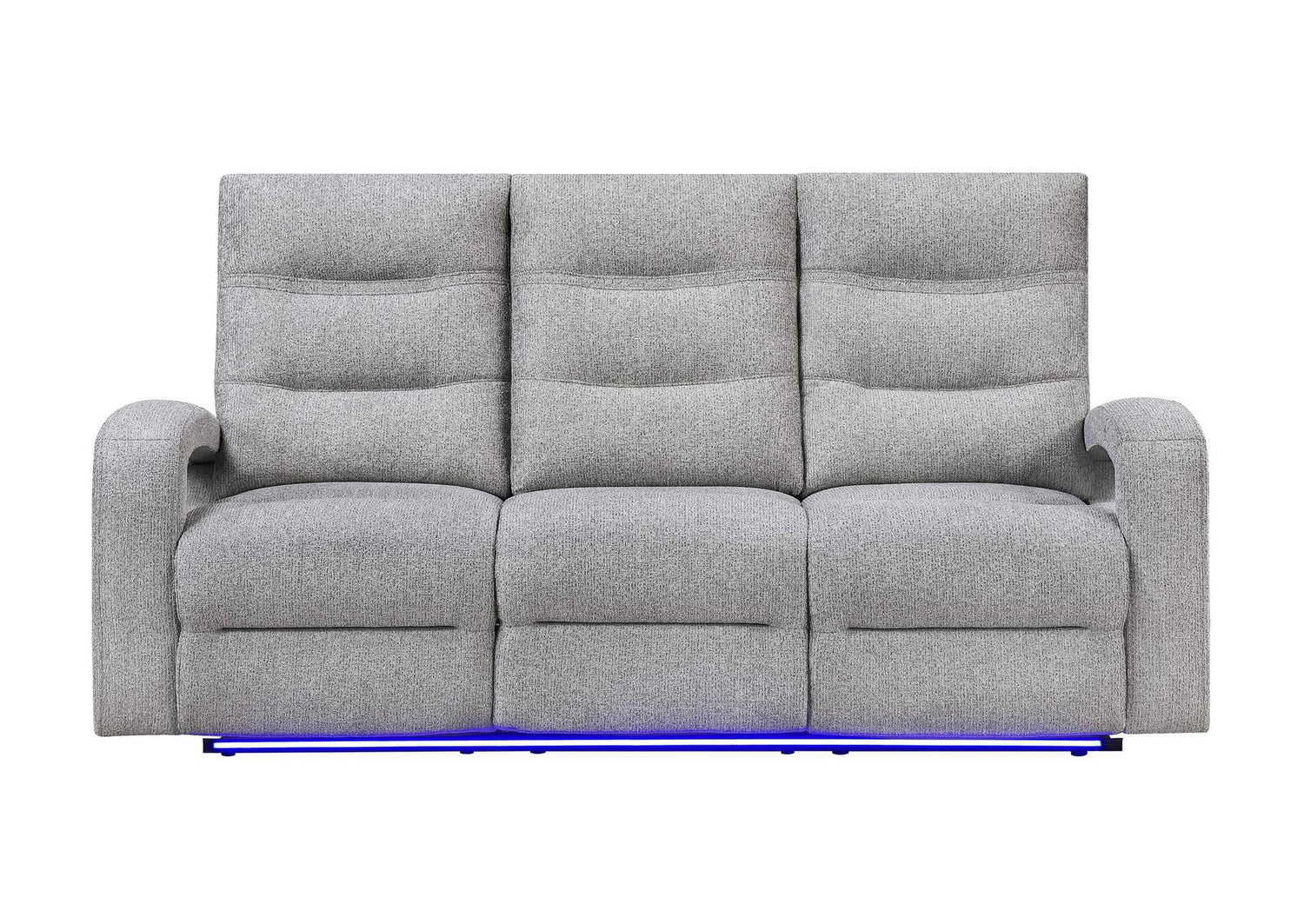U6611-GREY_15-PRS_W_LED U6611 GREY 15 POWER RECLINING SOFA WITH LED