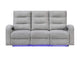 U6611-GREY_15-PRS_W_LED U6611 GREY 15 POWER RECLINING SOFA WITH LED