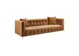 TOV-S109 Bea Cognac Velvet Sofa
