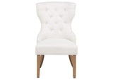 104507 Baney Fabric Upholstered Dining Side Chair Beige and Rustic Honey