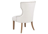 104507 Baney Fabric Upholstered Dining Side Chair Beige and Rustic Honey