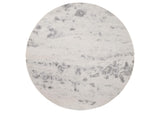 105141 Ortega Round 46-inch Marble Top Wood Dining Table Natural