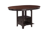 105278-S5 Lavon 5-piece Oval Counter Height Dining Set Light Chestnut