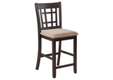 105278-S5 Lavon 5-piece Oval Counter Height Dining Set Light Chestnut