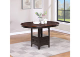 105278 Lavon Oval 60-inch Counter Height Extension Dining Table Chestnut