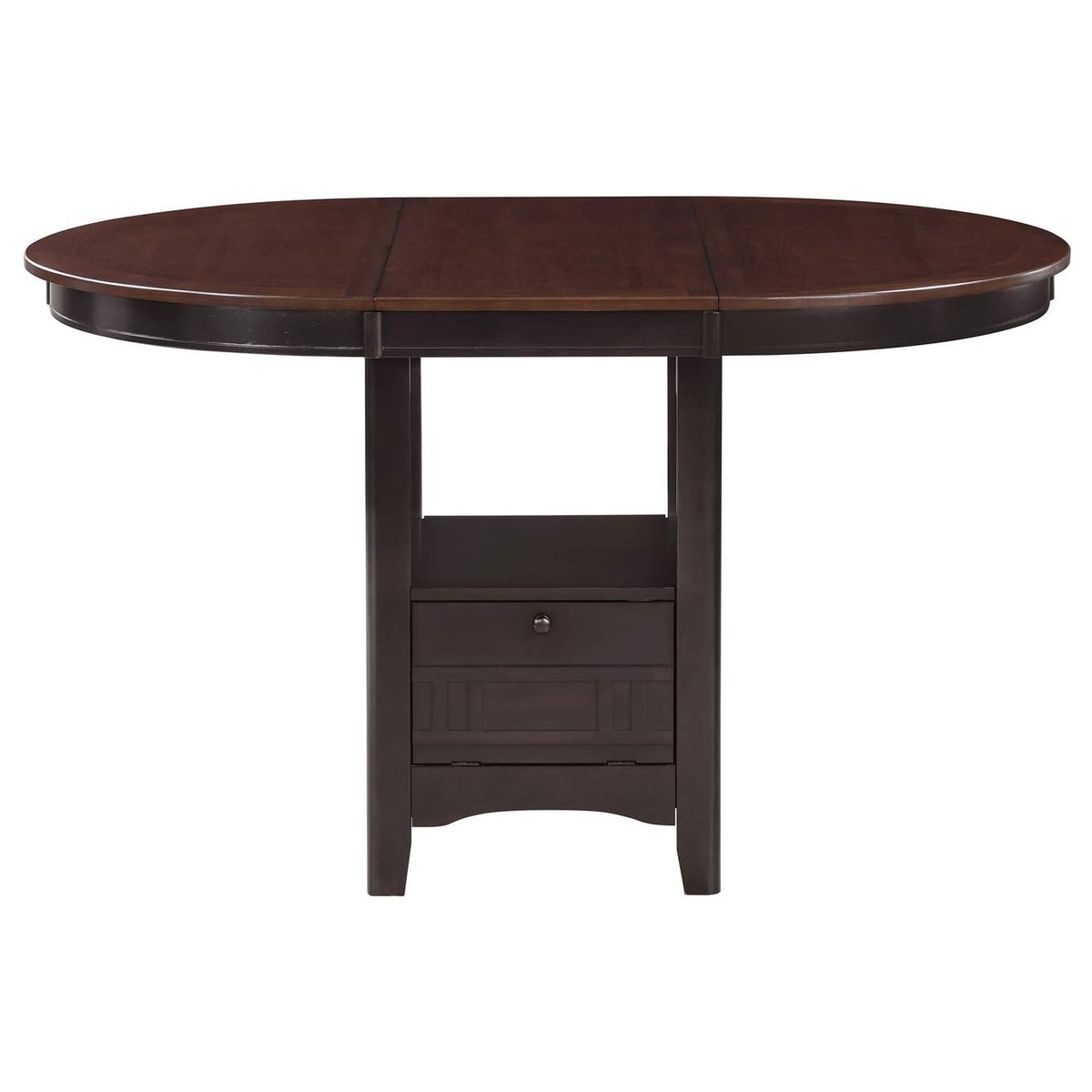 105278 Lavon Oval 60-inch Counter Height Extension Dining Table Chestnut