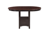 105278 Lavon Oval 60-inch Counter Height Extension Dining Table Chestnut