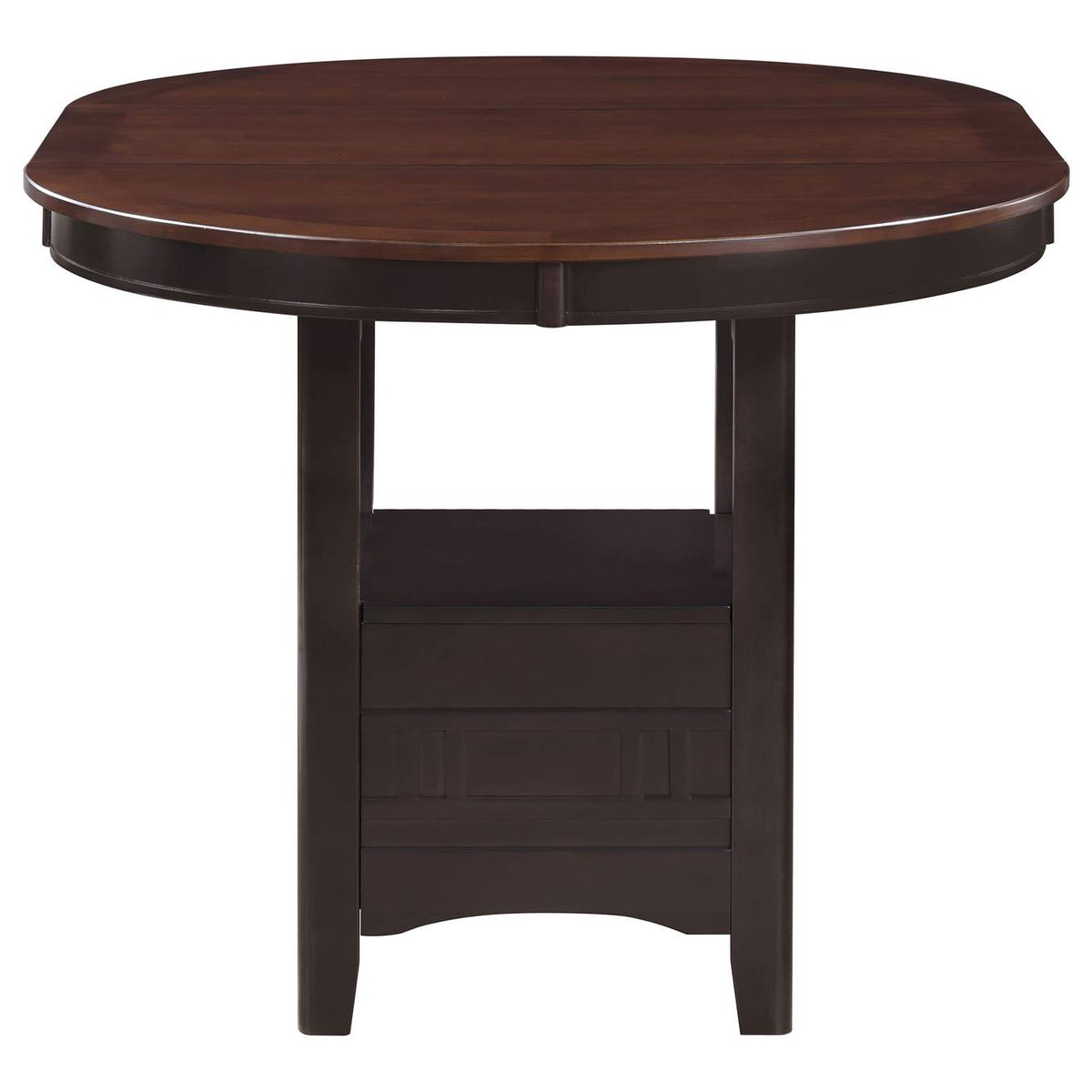 105278 Lavon Oval 60-inch Counter Height Extension Dining Table Chestnut