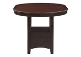 105278 Lavon Oval 60-inch Counter Height Extension Dining Table Chestnut