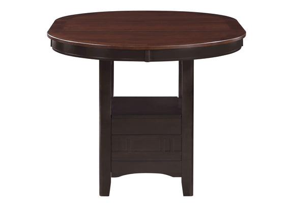 105278 Lavon Oval 60-inch Counter Height Extension Dining Table Chestnut