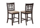 105279 Lavon Wood Counter Height Dining Chair Tan and Espresso (Set of 2)