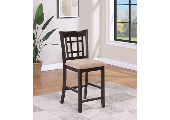 105279 Lavon Wood Counter Height Dining Chair Tan and Espresso (Set of 2)