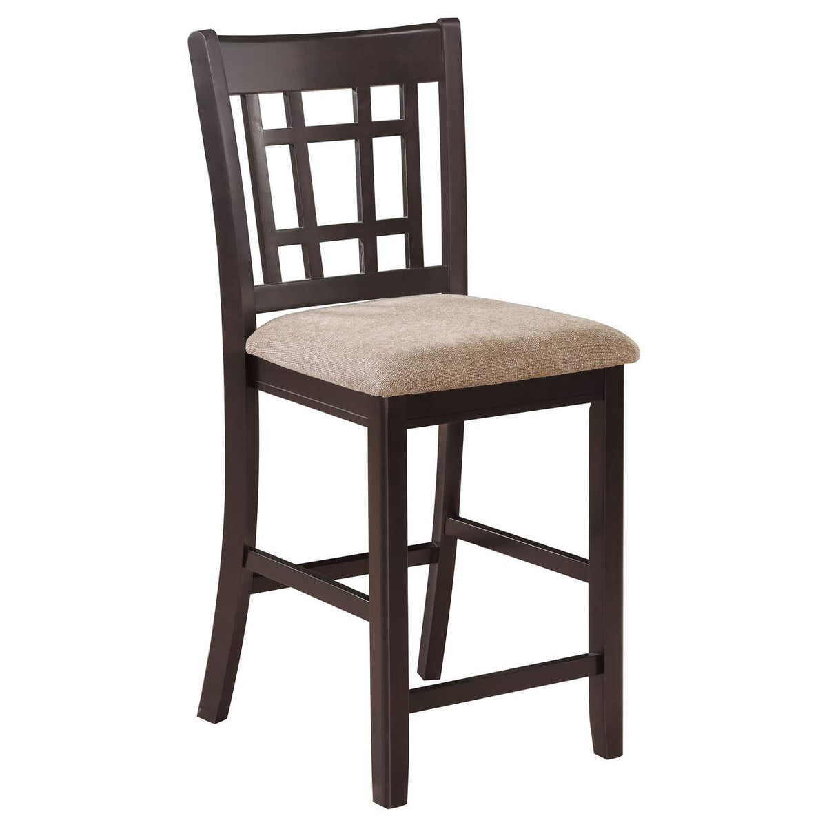 105279 Lavon Wood Counter Height Dining Chair Tan and Espresso (Set of 2)