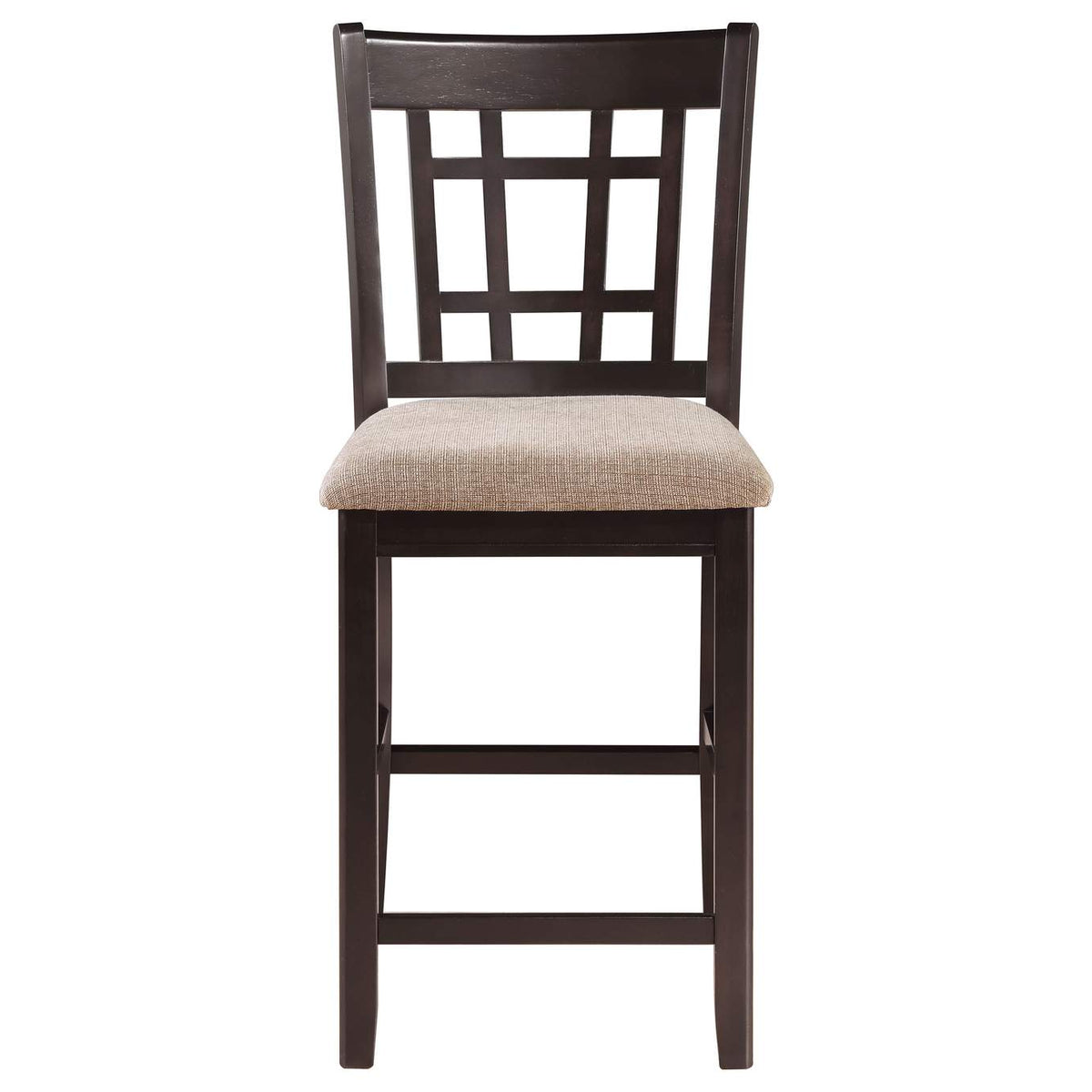 105279 Lavon Wood Counter Height Dining Chair Tan and Espresso (Set of 2)