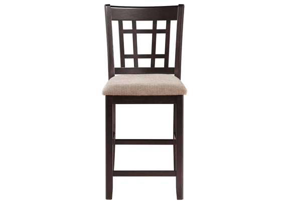 105279 Lavon Wood Counter Height Dining Chair Tan and Espresso (Set of 2)