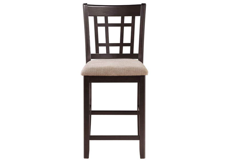 105279 Lavon Wood Counter Height Dining Chair Tan and Espresso (Set of 2)